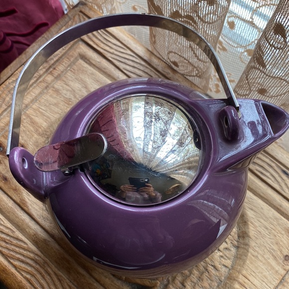 Teavana Fine Porcelain teapot , purple, retro vibes - Picture 2 of 13